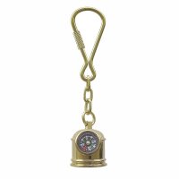 Key fob, life boat compass, brass