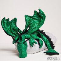 Shoulder dragon XXL, Special Ed., holo lizard green, spiky crest