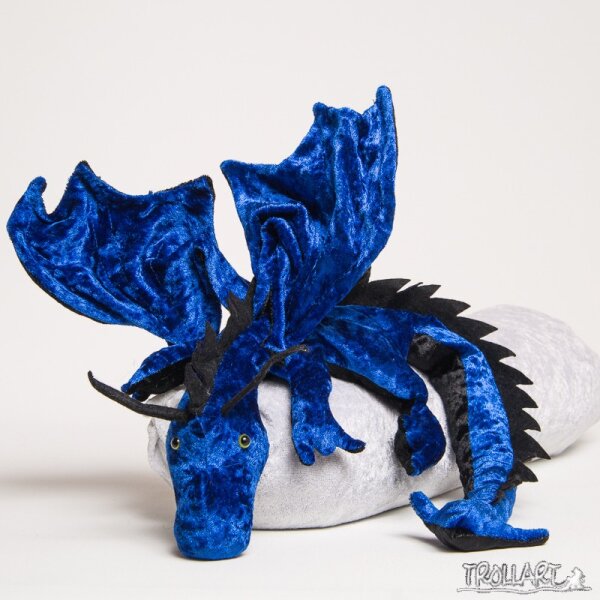 Shoulder dragon XXL, royal blue, spiky crest