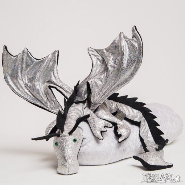 Shoulder dragon XXL, Special Ed., holo lizard silver, spiky crest