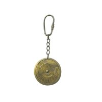 Keychain, TITANIC permanent calendar, brass