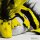 Shoulder dragon XXL, bright yellow, plushy crest