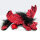Shoulder Dragon L2, Paill. Red, plushy crest