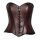 Corset, leather, antique brown, XL, EU 46