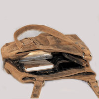 Shopper, leather handbag, Vintage, by Greenburry