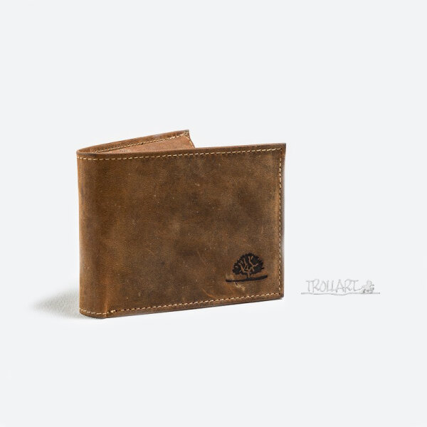 Bank note wallet, vintage style, leather, by Greenburry