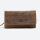 Zipper combination wallet, vintage style, leather