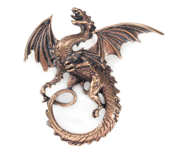 Drachen Anh&auml;nger Tyrion, Bronze, inkl. Band