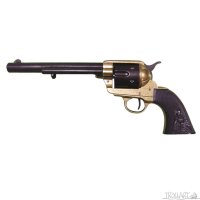 45er Colt, USA 1873, brass colored-black