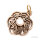 Keltischer Knoten Nuada, Perlmutt, Bronze, inkl. Band
