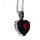 Heart Pendant, Zirkonia, Silver 925, incl. chain