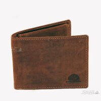 Two-piece bank note wallet, RFID, vintage style, leather