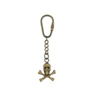 Pirate, key ring, antique brass