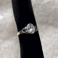 Fairy ring, silver 925, white zirconia