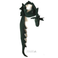 Dragon scarf, green